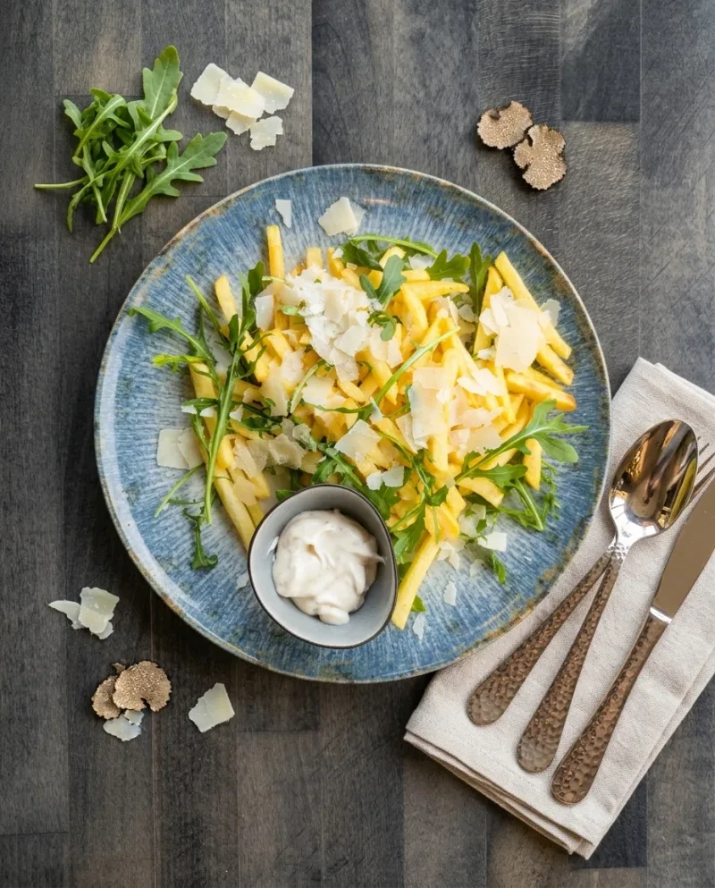Getrüffelte Pommes — Restaurant Kaspio Stade